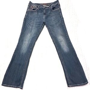 GRACE in LA Easy Fit Bling Bling Bootcut Jeans